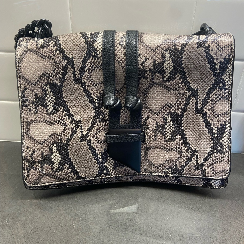 Foley and Corinna Snakeskin Pattern Shoulder Bag